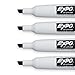 Expo Magnetic Dry Erase Markers with Eraser, Chisel Tip, Black, 4 Count