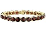 43.60CTW GARNET 18KT OVER STERLING SILVER BRACELET