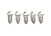 Bundle Monster 5pc Women Girls Retro Cool Fashion Popular Finger Nail Ring Punk Design