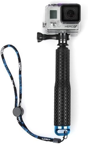 Extendable Handheld Monopod Selfie Stick for Go Pro HERO 1, 2, 3, 3+ 4 SJ4000(bottom case is blue)