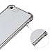 Emixc iPhone 7 Case, Crystal Clear Back Cover [Shock Absorption/Drop Protection] Air Cushions Hard Plastic PC+TPU Protective Case for iPhone 7(4.7inch)(2016) (Transparent Black)