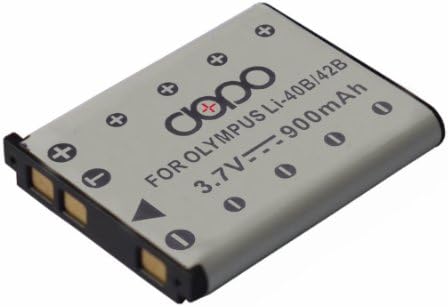 Dopo LI40B/42B Rechargeable Replacement Li-Ion Battery for Olympus Li-40B, Li-42B, Kodak KLIC7006, FUJI NP45, Nikon EN-EL10, Pentax D-Li63 and Others