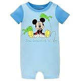 Disney Baby Organic Cotton Mickey Mouse Tiny Tee Coverall for Boys - 18 Months