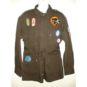 BILLIONAIRE BOYS CLUB Mens Military Jacket in Brown