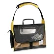 Pacific Design Ruckus Laptop Messenger Bag - Notebook carrying case - 15.4" - yellow, olive, bold black