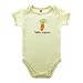 Hudson Baby Organic Bodysuit - Carrot Ecru - 6-9 Months