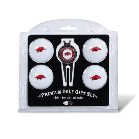 Arkansas Razorbacks Ua Ncaa 4 Team Logo Golf Ball Divot Tool Set