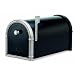 Architectural Mailboxes Coronado Mailbox Black with Antique Nickel