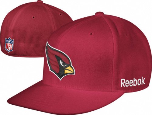 Arizona Cardinals Reebok 2011 Sideline Red Fitted Flat Brim Hat