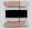 SILK BEAD CORD CARD BLACK SIZE 2