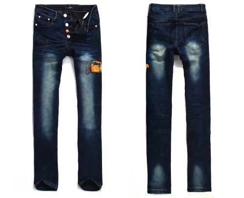 【大きいサイズLL~5L】スキニー ワンポイント デニム ジーンズ レディース 美脚デニム