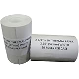 2 1/4" X 50' Thermal Paper (50 Rolls)