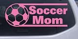 8in X 3.1in Pink -- Soccer Mom Sports Car Window Wall Laptop Decal Sticker