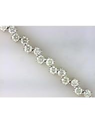 14K White Gold Diamond Bracelet