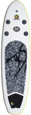 C4 Waterman iSUP XXL Window Inflatable Stand-Up Paddleboard - 10ft 9in White/Yellow, 10ft 9in