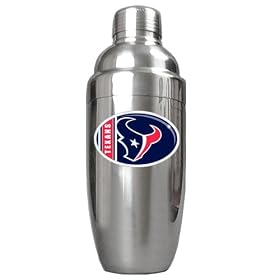 Click here to buy Houston Texans NFL Stainless Steel Cocktail Shaker by Great American Products.