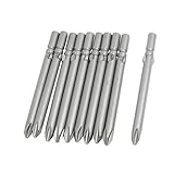 uxcell 10 Pcs 6mm シャンク 長さ80mm PH2 磁性 スクリュードライバー　ビット　磁性ドライバービット