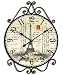 HORLOGE MURALE PARIS TOUR EIFFEL METAL FRANCE 54/39CM