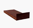 Wave Cube Side Shelf in Shaker Maple with Satin Finish