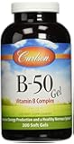 Carlson Labs B-50 Gel, Vitamin B Complex, 200 Softgels