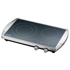 Rommelsbacher CT 3400/E Ceran Doppelkochtafel / 3400 Watt / Edelstahl