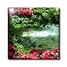 Koi Pond and Flowers - 6 Inch Ceramic Tile