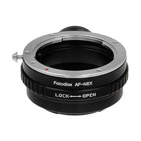 Fotodiox Lens Mount Adapter, Sony Alpha DSLR (Minolta AF A-type) Lens to Sony Alpha Nex E-mount Camera Adapter, fits Sony NEX-3, NEX-5, NEX-5N, NEX-7, NEX-7N, NEX-C3, NEX-F3, Sony Camcorder NEX-VG10, VG20, FS-100, FS-700