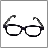 Geek Glasses / Nerd Glasses - Black Plastic - No Lenses - Where else is there that you find out how to look like a Wally