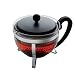Bodum Darjeeling Large Tea Pot, Black Plastic Lid and Stainless Steel Frame, 1-1/2-Litre, 51-Ounce