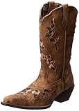 Laredo Women's Aphfrika Western Boot,Tan with Leopard Print,8.5 M US