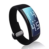 CIYOYO&reg; LED Smart Watch Bracelet 3D Sports Pedometer Calorie Counters 8GB USB Flash Drive Color Black with Free Screen Protector