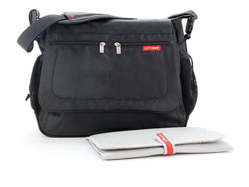 Skip Hop Via Messenger Diaper Bag Black