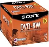 Sony DVD-RW 2X 4.7 GB Rewriteable (10-Pack)