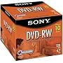 Sony DVD-RW 2X 4.7 GB Rewriteable (10-Pack)