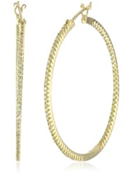 Sethi Couture "Simple Elegance" 1.5 Inch Yellow Diamond Micro Hoop Earrings