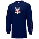 Nike Arizona Wildcats Navy Blue Classic Logo Long Sleeve T-shirt