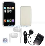 Cuffu iPod Touch 2 (2nd Generation) 3 in 1 Bundle Deal White Skin Cover , Home Charger w Premium iPod Earphone Only $2.98 in Shipping - Great Gift Set