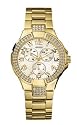 GUESS? Women's Crystal Accented Gold-Tone Watch #13537L