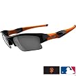 Oakley San Francisco Giants Flak Jacket XLJ Men's Special Editions Major League Baseball Casual Sunglasses/Eyewear - Polished Black/Black Iridium