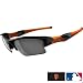 Oakley San Francisco Giants Flak Jacket XLJ Men's Special Editions Major League Baseball Casual Sunglasses/Eyewear - Polished Black/Black Iridium / One Size Fits All
