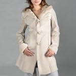 BGSD Women's Hooded Shearling Coat