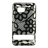 HTC 6400 / THUNDERBOLT (INCREDIBLE HD) CRYSTAL CASE BLACK LACE