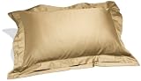 Pinzon Hotel Banded Egyptian Cotton Sateen Standard Sham, Loden