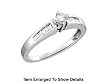 ***FREE SHIPPING*** Stunning White Gold Genuine Diamond Promise Ring " Size 7 "