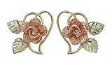 Black Hills Gold 10K Dakota Rose Earrings