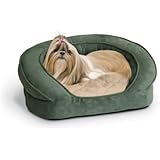 K&H Manufacturing Deluxe Ortho Bolster Sleeper Medium Green Paw 30-Inch