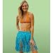 Adult Blue Mini Hula Skirt 31in x 16in