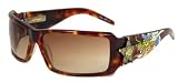 AUTHENTIC ED HARDY SUNGLASSES EHS 021 TORTOISE TATOO