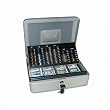 3-In-1 Cash-Change-Storage Steel Security Box, 11-1/2W X 9-1/2D X 3-1/2H