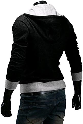 Fittyou Mens Color Block Slim Hooded Jacket Hoodies ZA-015